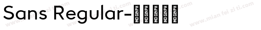 Sans Regular字体转换
